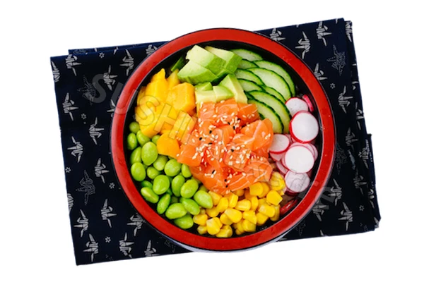 Poké bowl saumon
